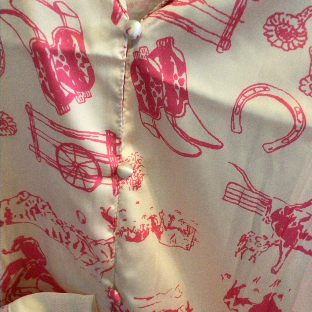 RESTOCKED💕💕! Boho Wild West sweetheart Women's Pink Print Pajama - Picture 10 of 14